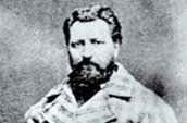 Portrait de Louis Riel en 1878.